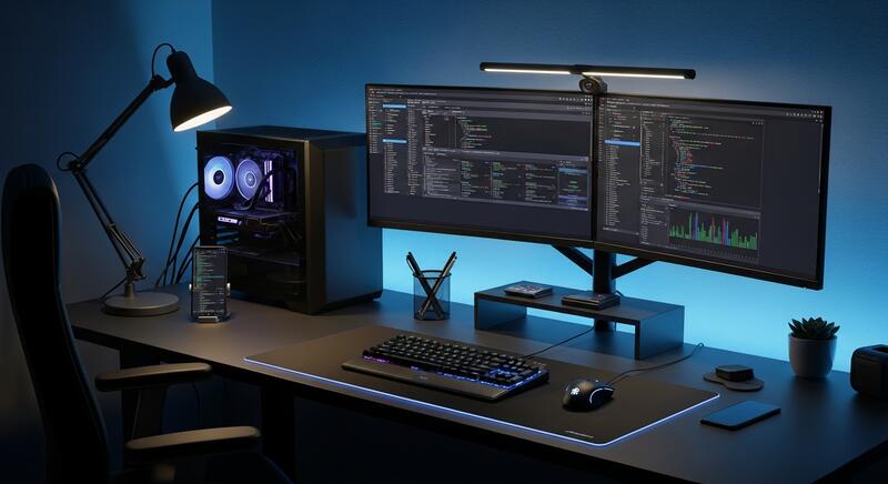 IT Workstation and Monitoring Setup